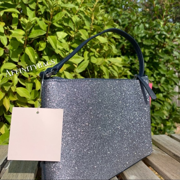 Kate spade joeley glitter crossbody dusk dawn blue - Picture 6 of 7